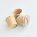 Kraft Paper Sauce Cups With PET Lid